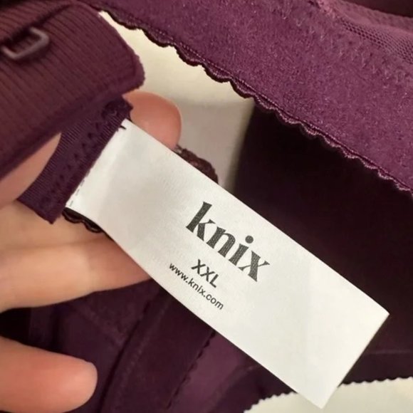 EUC Knix Lace Deep-V Bra in Deep Purple - Size XXL - Picture 5 of 6